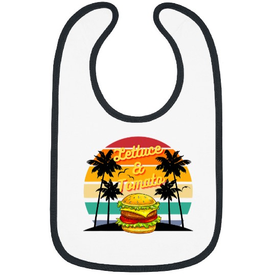 Cheeseburger with Lettuce and Tomato Bibs
