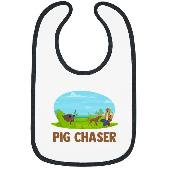 Boar Hunting Pig Chaser Hunting Season Wild Boar Hunter Bibs