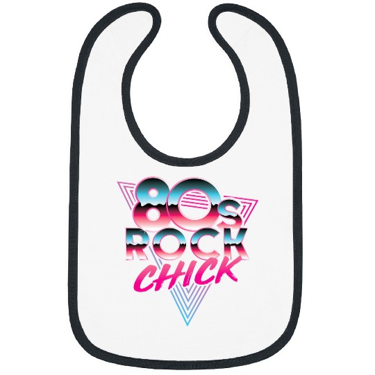 80s Rock Chick Rocker Rock and Roll Concert Music Lover Bibs
