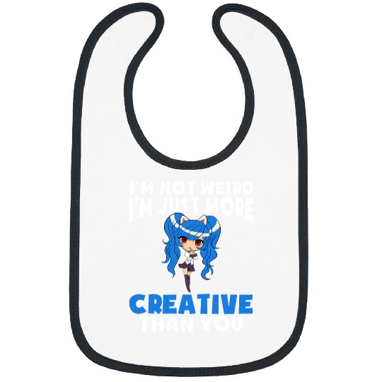 Not Weird just creative Kawaii Cosplay Manga ANIME Senpai Bibs