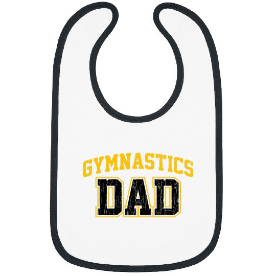 Gymnastics Dad Funny Gymnast Gymnastic Lover Graphic 2 Bibs