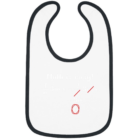 Funny Math Formula Confused Screaming Nerd Geek Algebra Bibs