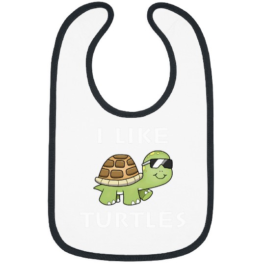 Turtle Pet I like Turtles Tortoise Sea Animal Funny Gift 3 Bibs