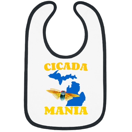 Cicada Mania Brood X 2Michigan 17Year Periodical Cicada Bibs