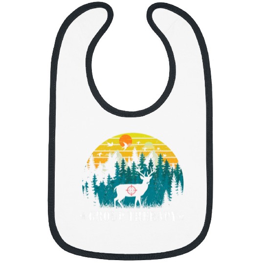This Is What I Call Group Therapy Funny Retro Hunting Deer Bibs