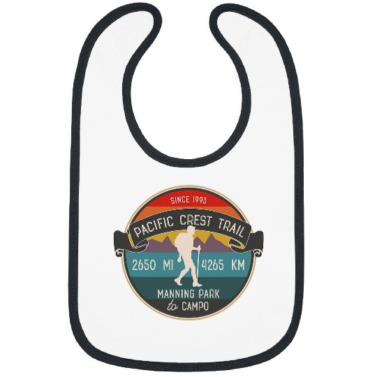 PCT Hiking Trail Gear Pacific Northwest Hikers Retro Sunset Bibs