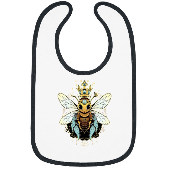 Queen bee and Honey Beekeeper Beekeeping 1 Bibs