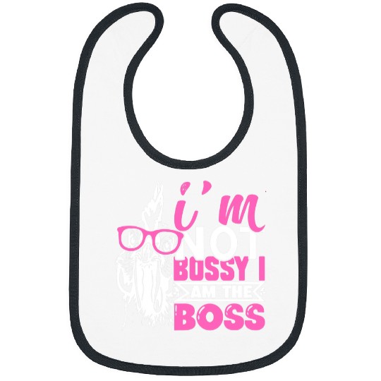 Chicken Lover Funny Chicken 2Im Not Bossy I Am The Boss Bibs