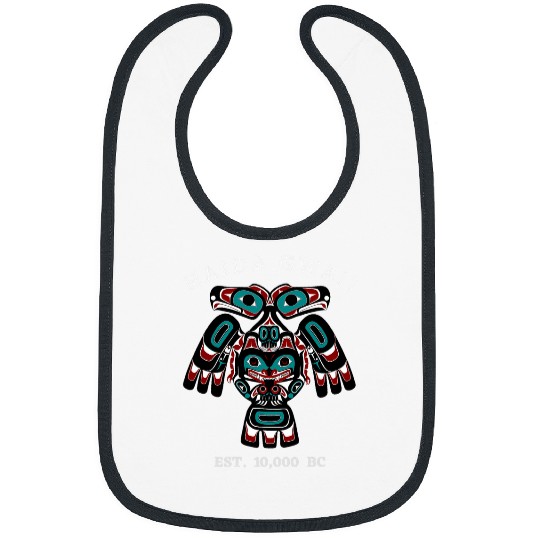 Alaska Native American Indian Tlingit Haida Gwaii Eagle Bear Bibs