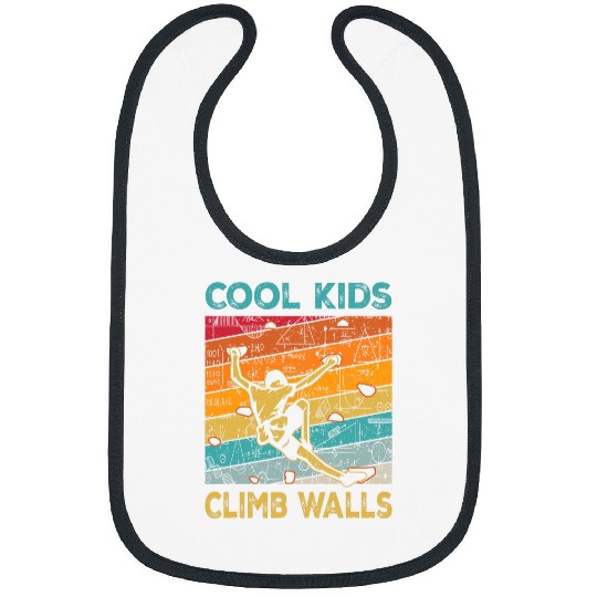 Cool Kids Climb Walls Extreme Sport Rock Climbing Bouldering Bibs