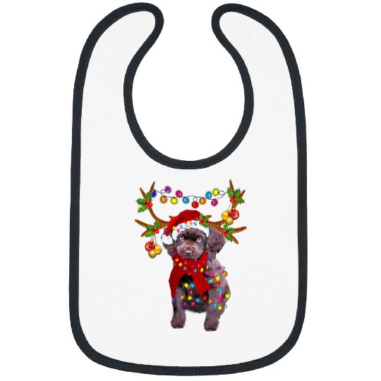 Boykin Spaniel Gorgeous Reindeer Christmas Tree Light Xmas Bibs