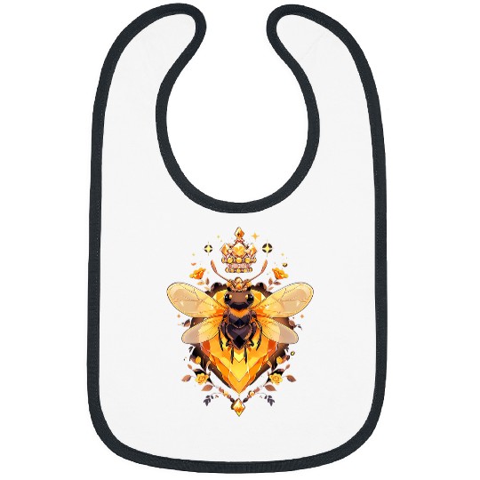 Queen bee and Honey Beekeeper Beekeeping 3 Bibs