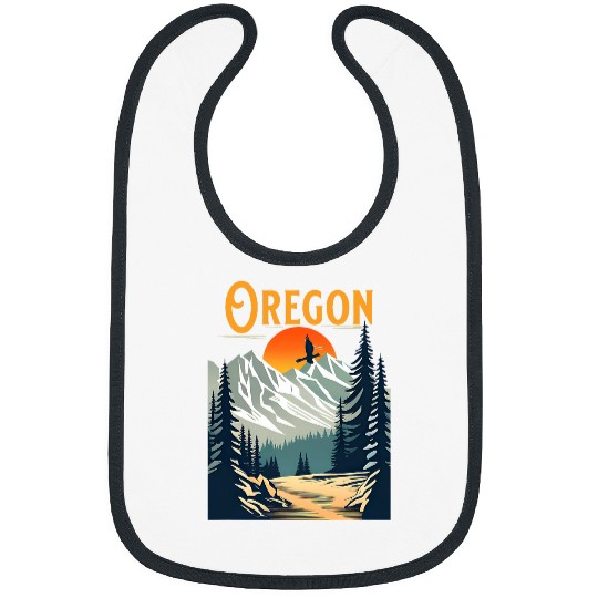 vintages Oregon Souvenir Hiking Bibs