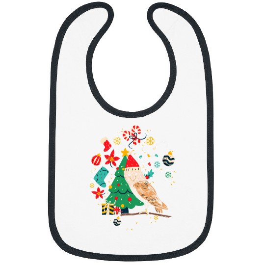 Owl Pet Ugly Christmas Gingerbread Stocking Holly Bibs