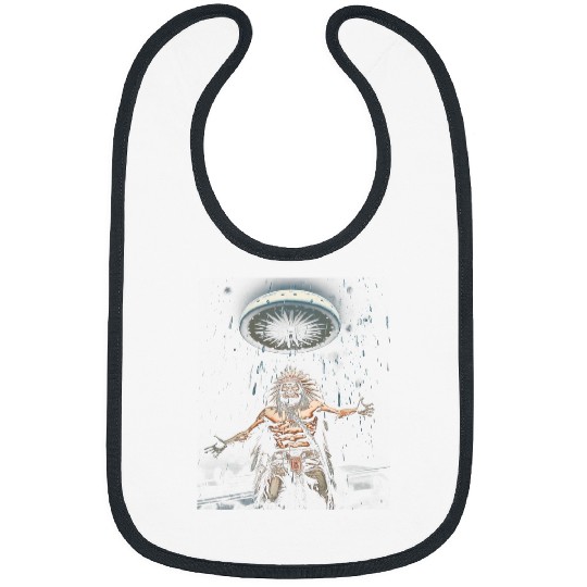 Alien UFO Native American Indian Encounter Graphic Art 1 Bibs