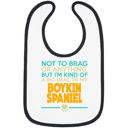 Boykin Spaniel Funny Sarcastic Dog Bibs
