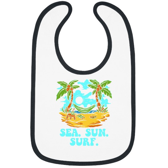 Sea Sun And Surf Beach Game Beach Activities Beach Lover Bibs