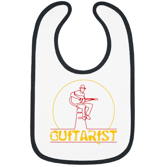 Acoustic Guitar Player Guitarist Rock Band Music Lover Bibs
