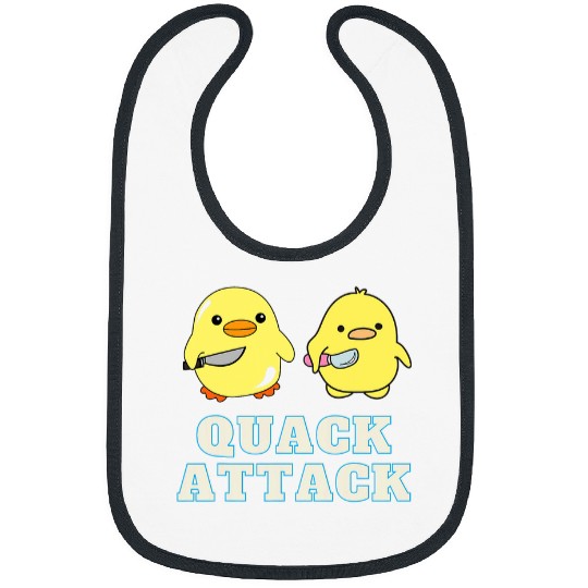 Duck Pet Quack Attack By Angry Green and Yellow Duck 1 Bibs