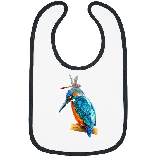 cute Kingfisher Dragonflies Dragonfly Bibs