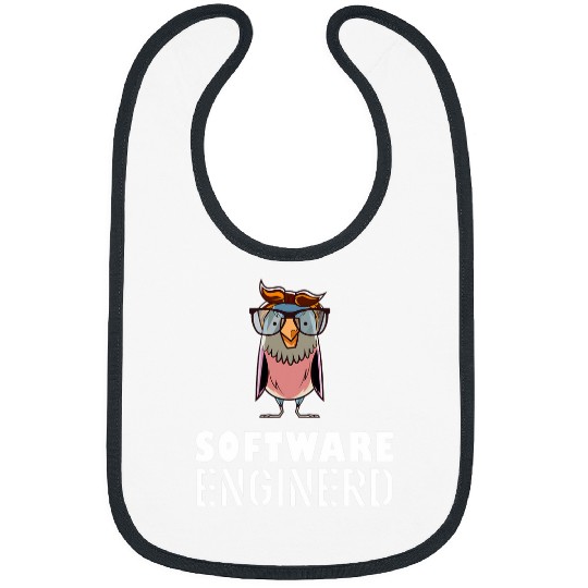 Owl Pet Funny software engineer with geek owl Bibs