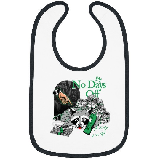 Raccoon Pet No Days Off Raccoon Dunkare Black Green Glow 3S Matching Bibs