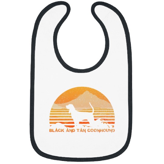 BLACK AND TAN COONHOUND Funny Lover vintages Retro Bibs