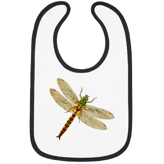 Cute dragonfly wings antique dragonfly illustration Bibs