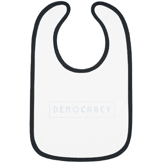 Democracy Use It Or Lose It Art Deco Vote Election Bibs