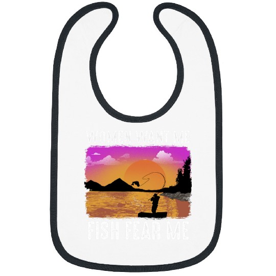 Women Want Me Fish Fear Me Bibs