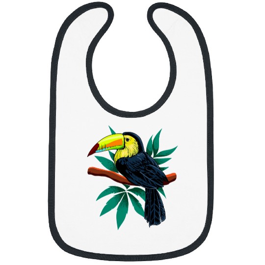 Lacrosse Gift Bird of paradise 2drawing of toucan Bibs