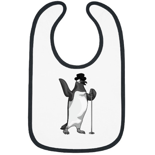 Penguin Pet Singer Microphone Music Bibs