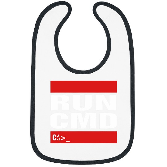 Run CMD Computer Programming Coder Tech Geeky Bibs