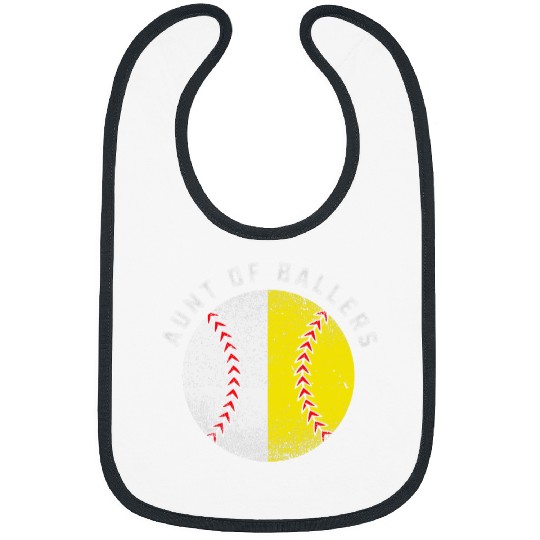 Funny Aunt Gift From Niece Softball Player Nephew Baseball Bibs