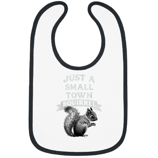 Squirrel Pet small town squirrel gift for animal lovers Bibs