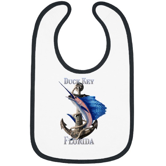 Duck Pet Key Florida Swordfish Marlin Ocean Fishing Bibs
