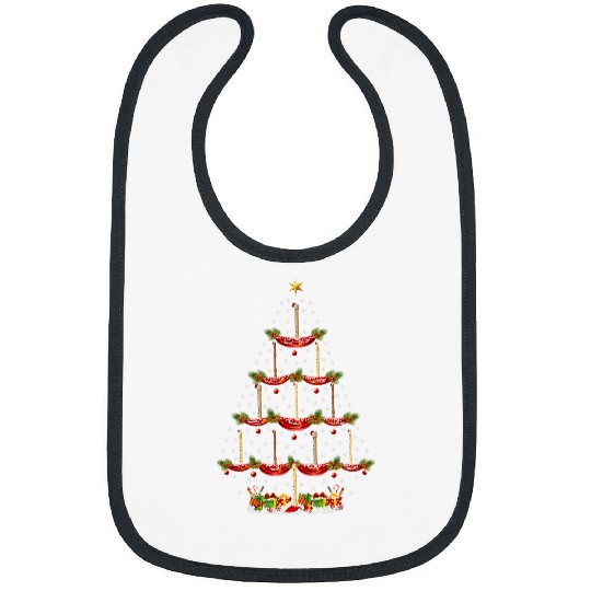 Funny Piccolo Music xmass Lighting Piccolo Christmas Tree Bibs