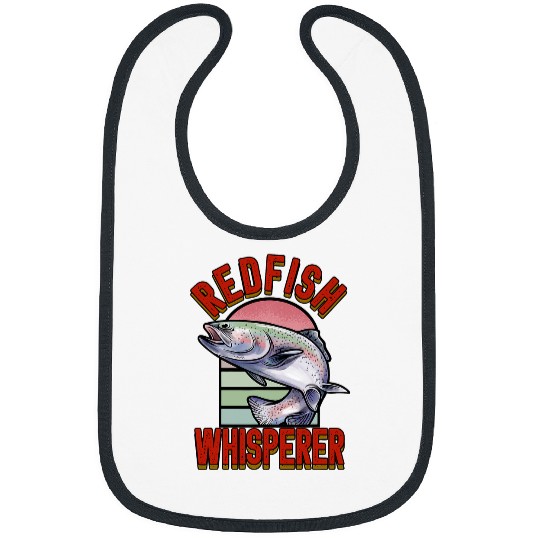 Fishing Redfish Whisperer Fisherman Fish Fishing Fisher Bibs