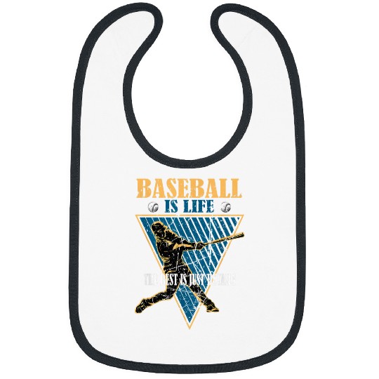 Baseball Is Life The Rest Is Just Details Funny Vintage Bibs