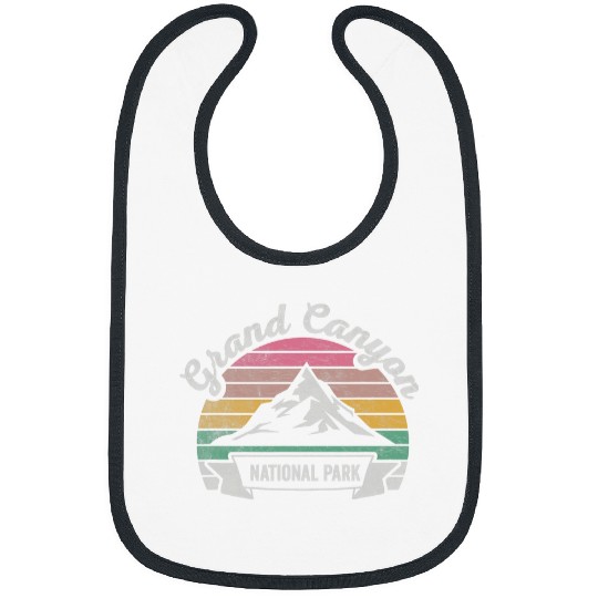 vintages Retro Grand Canyon National Park Map Sunset 2 Bibs
