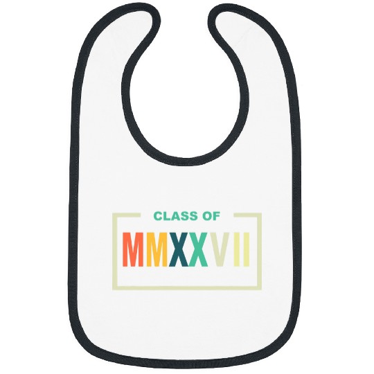 Class of 2027 Roman Numerals Freshman Math Student Bibs