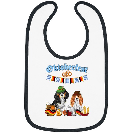 Cavalier King Charles Spaniel Oktoberfest Bibs