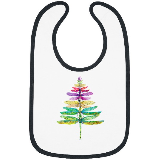 Dragonfly Christmas Tree Xmas Bibs
