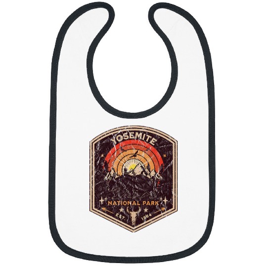 Retro Bear Yosemite National Park 1872 Hiking Souvenir Bibs