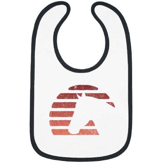 Horse Lover Head Sunset Silhouette Girls Horse 21 Bibs