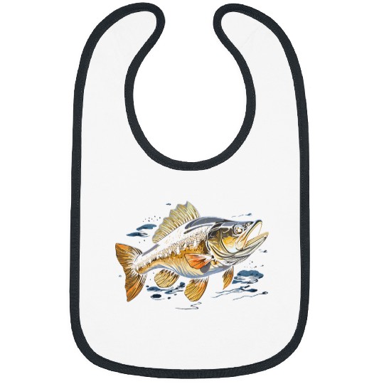 Walleye Fishing Fish Catcher Fisher Fisherman Bibs