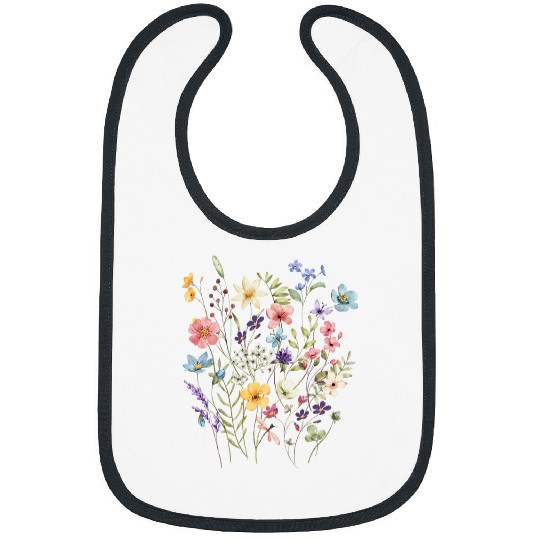 Wildflower Flowers Boho Garden Mothers Day Mama Mom Women Bibs