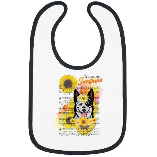 Australian Cattle Dog You Are My Sunshine Bibs