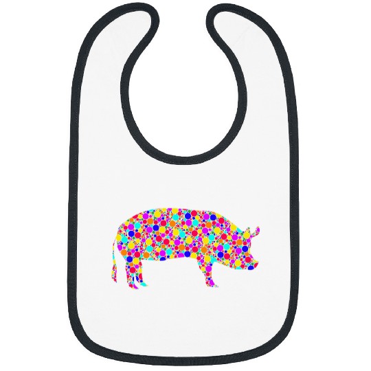 International Dot Day Colorful Dotted Pig 21 Bibs