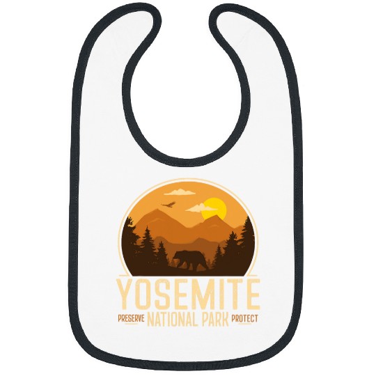 Yosemite National Park Tee Adventure Retro vintages Hiking Bibs